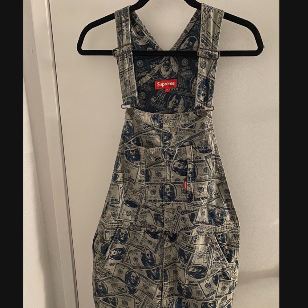 Blue Supreme money overalls